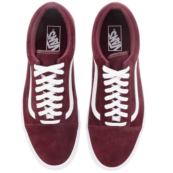 NIB Vans Old Skool Pig Suede Port Royale/True White VN0A4BV5S3N1 US Mens 11/12 - Picture 6 of 10